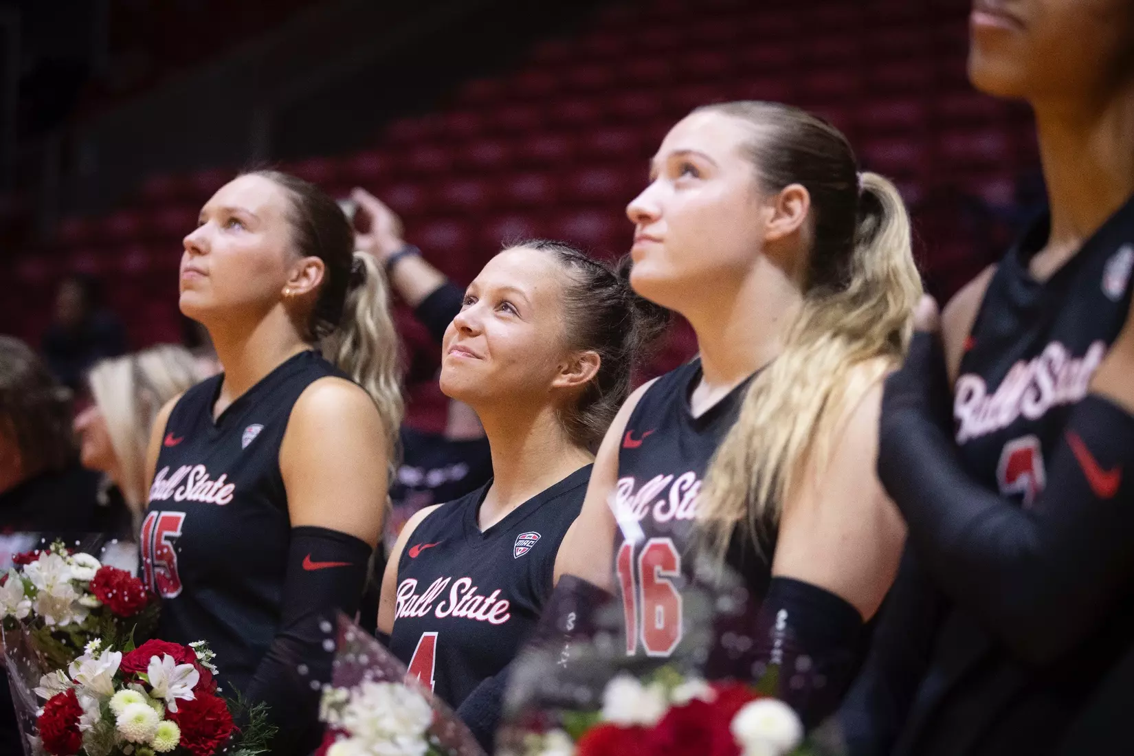 11-16-2024 - Ball State women's volleyball vs. Western Michigan - Senior Day. Photo by Bobby Ellis.