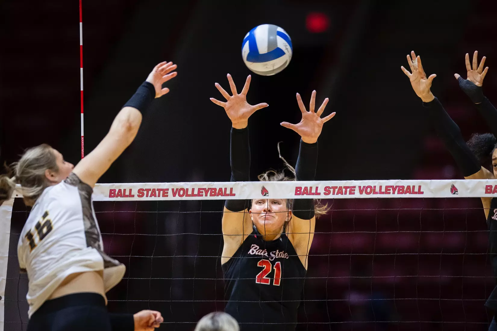 11-16-2024 - Ball State women's volleyball vs. Western Michigan - Senior Day. Photo by Bobby Ellis.