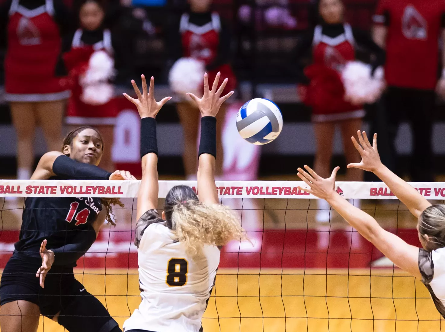 11-16-2024 - Ball State women's volleyball vs. Western Michigan - Senior Day. Photo by Bobby Ellis.
