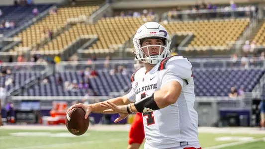 Images from the  Ball State Cardinals vs James Madison Dukes football matchup on Saturday, September 28 2024 at Bridgeforth Stadium,  in Harrisonburg,VA. (Photo by Keith Lucas/Sideline Media Productions)
