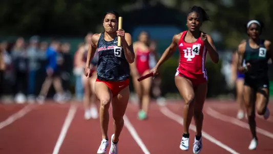 The Ball State track and field team competes in the We Fly Challenge at the Briner Sports Complex on April 13, 2024. Photo by Bobby Ellis