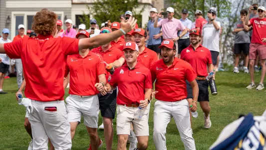 Celebration on the 18th Green