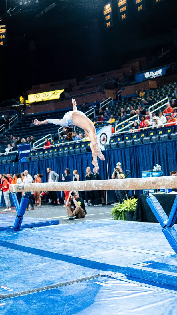 Ball State Gymnastics at NCAA Ann Arbor Regional First Round - by Jack Eads
