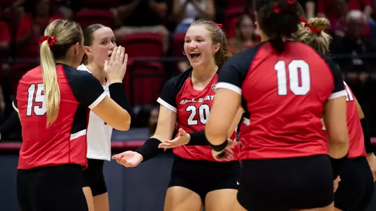 Carson Tyler Celebrating vs. Wright State