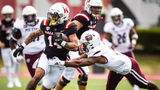 Ball State football vs. Missouri State University at Scheumann Stadium on September 7, 2024. Photo by Bobby Ellis