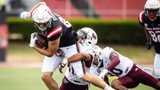 Ball State football vs. Missouri State University at Scheumann Stadium on September 7, 2024. Photo by Bobby Ellis