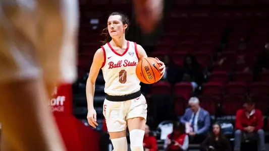 The Ball State women's basketball team competes against Eastern Michigan at Worthen Arena in Muncie, Indiana on January 8, 2025  Photo by Bobby Ellis