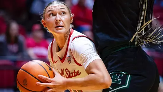 Women’s Basketball vs Eastern Michigan on Jan 8, 2025 in Worthen Arena. Photo by Samantha Blankenship/Ball State University.
