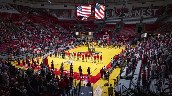 Men’s Basketball vs Southern Miss on Feb 8, 2025. Photo by Samantha Blankenship/Ball State University.