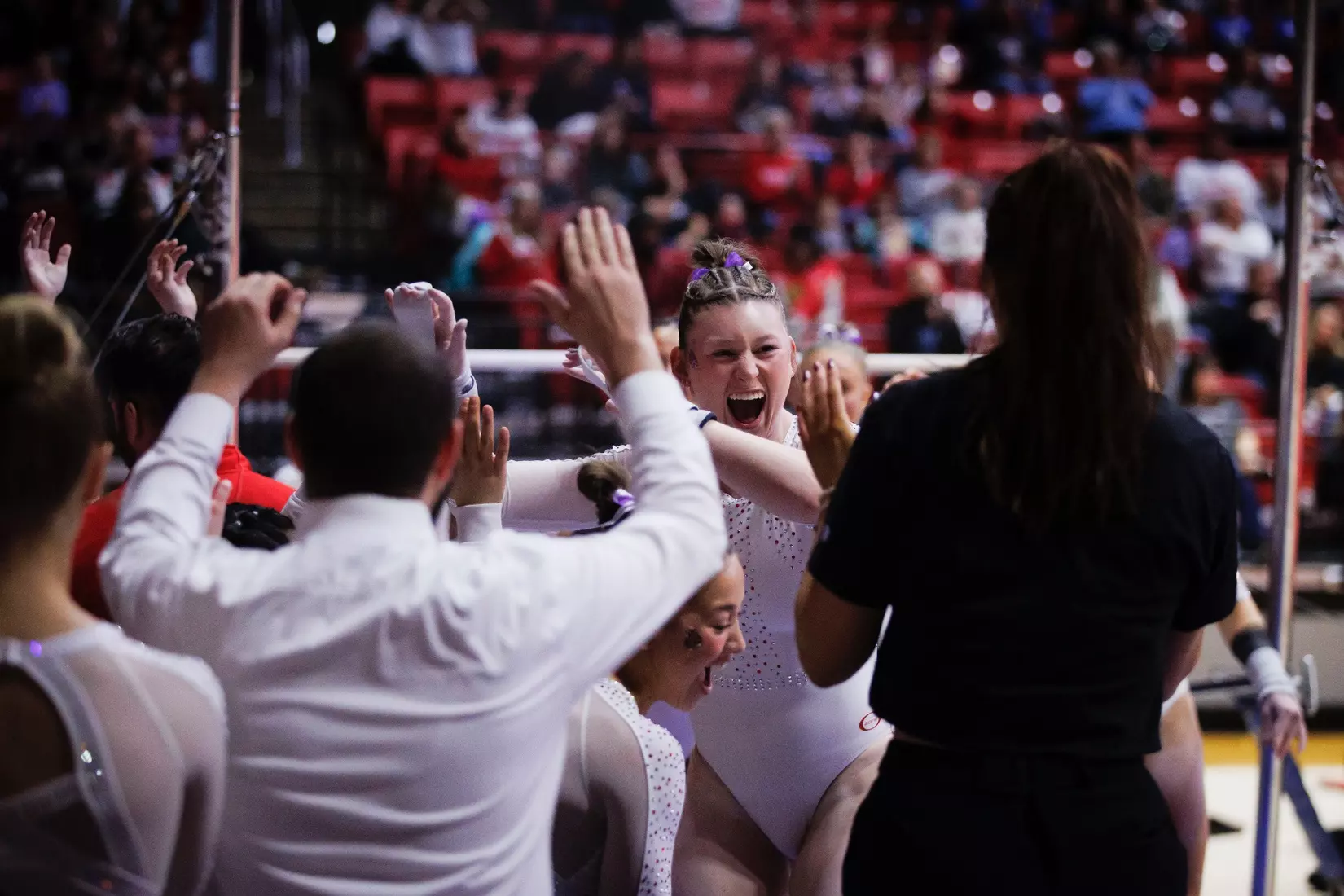 Ball State Gymnastics vs Central Michigan on Feb 9, 2025.