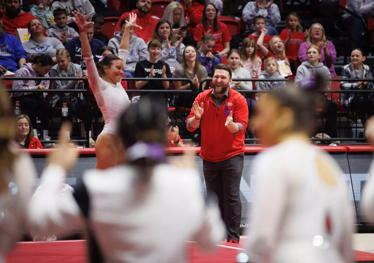 Ball State Gymnastics vs Central Michigan on Feb 9, 2025.