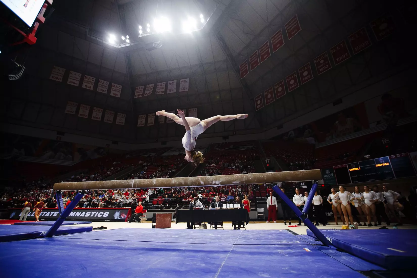 Ball State Gymnastics vs Central Michigan on Feb 9, 2025.