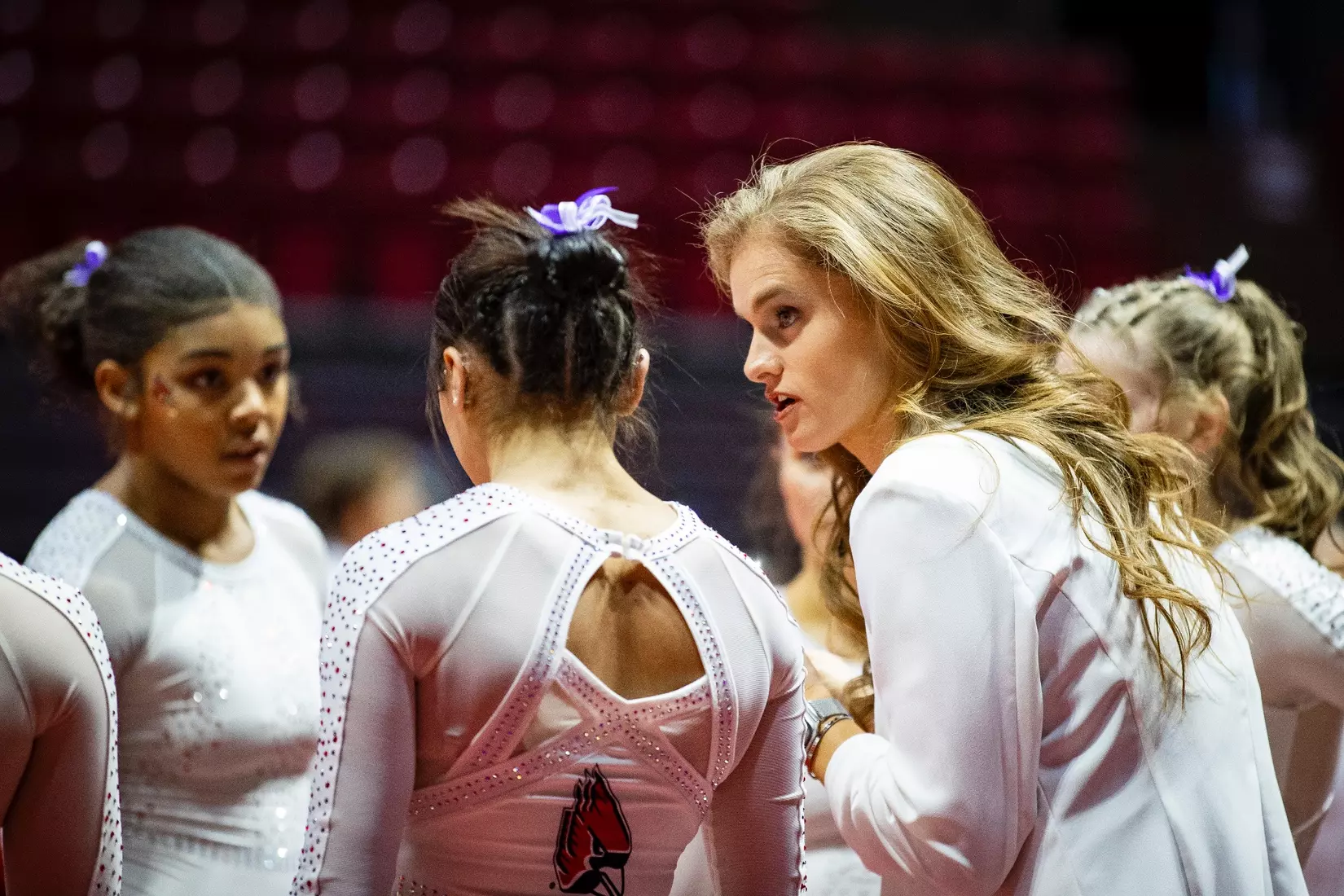 Ball State Gymnastics vs Central Michigan on Feb 9, 2025. Photo by Samantha Blankenship/Ball State University.
