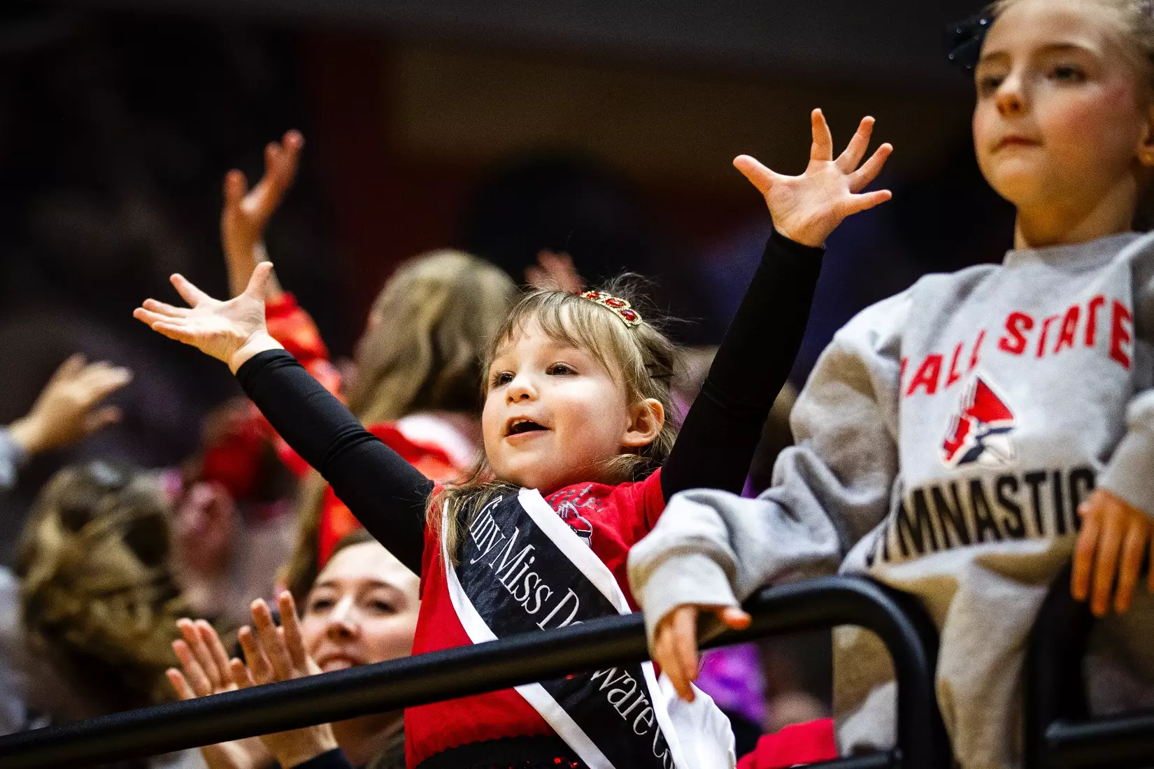 Ball State Gymnastics vs Central Michigan on Feb 9, 2025. Photo by Samantha Blankenship/Ball State University.