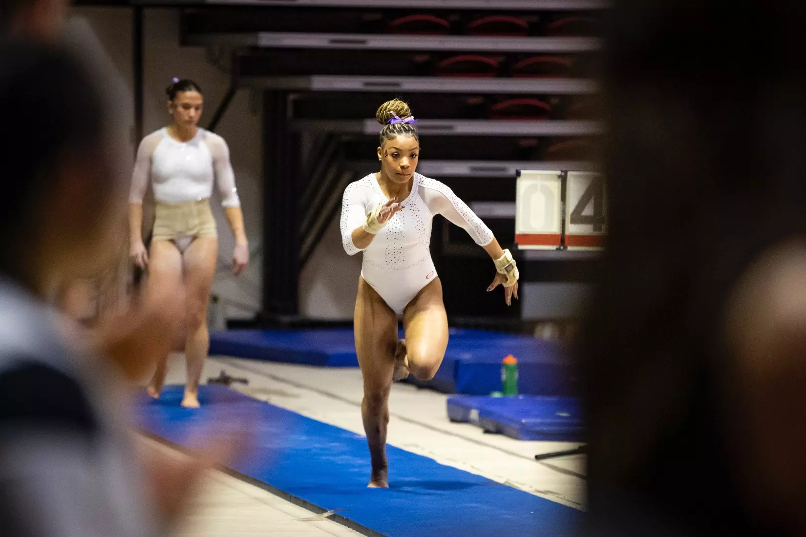 Ball State Gymnastics vs Central Michigan on Feb 9, 2025. Photo by Samantha Blankenship/Ball State University.