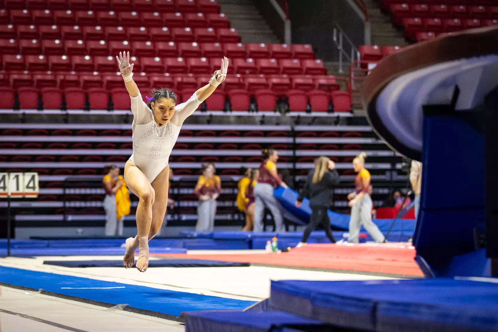 Ball State Gymnastics vs Central Michigan on Feb 9, 2025. Photo by Samantha Blankenship/Ball State University.