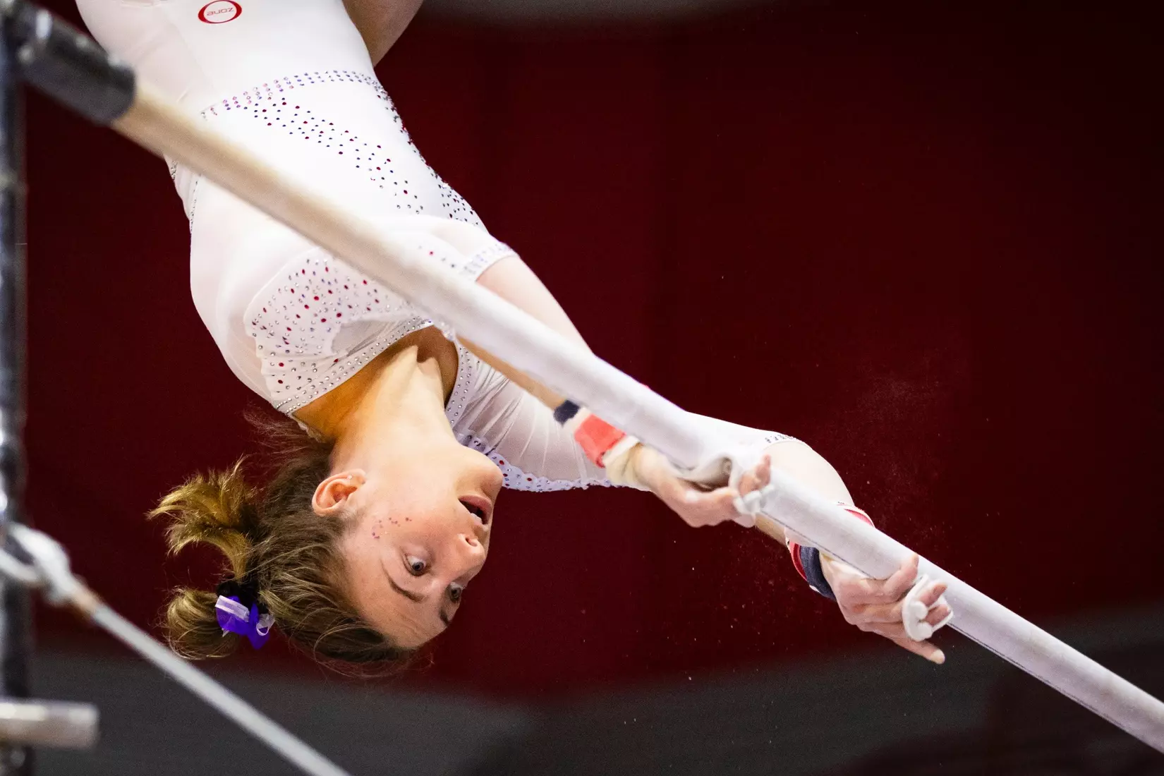 Ball State Gymnastics vs Central Michigan on Feb 9, 2025. Photo by Samantha Blankenship/Ball State University.