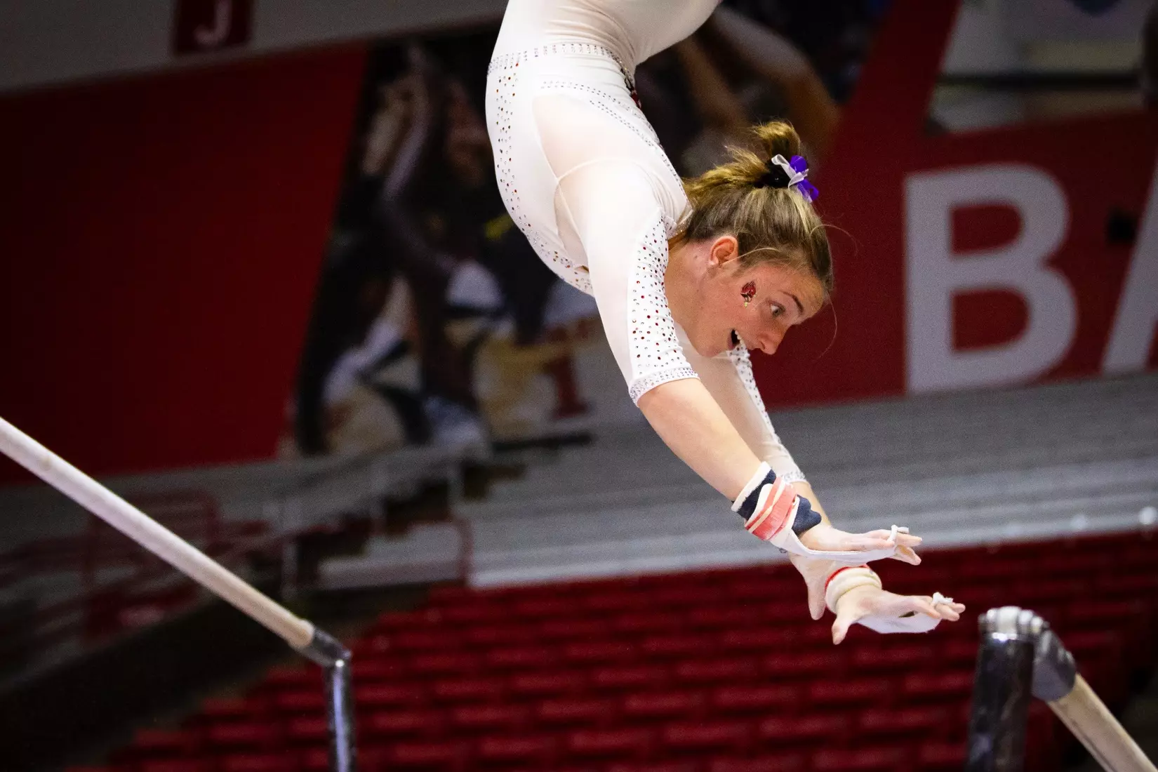 Ball State Gymnastics vs Central Michigan on Feb 9, 2025. Photo by Samantha Blankenship/Ball State University.