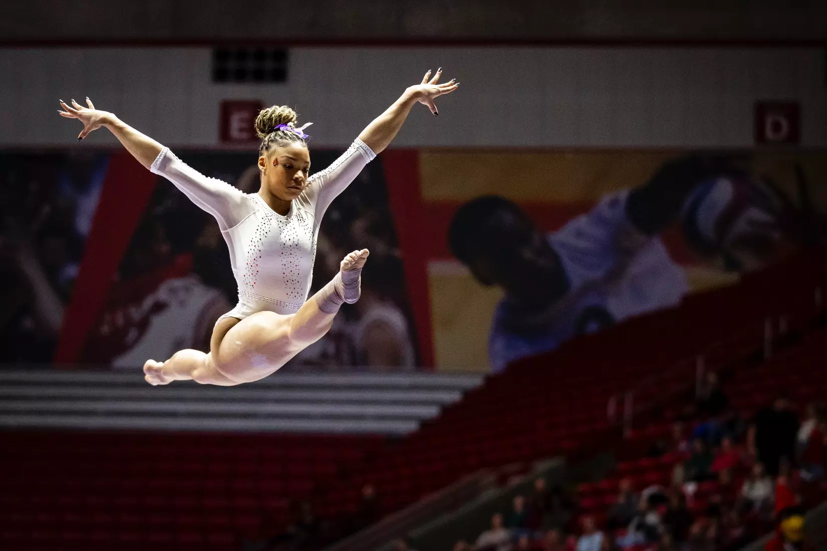 Ball State Gymnastics vs Central Michigan on Feb 9, 2025. Photo by Samantha Blankenship/Ball State University.