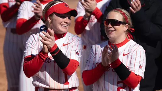 McKenna Mulholland and Sophie Schoch Cheering