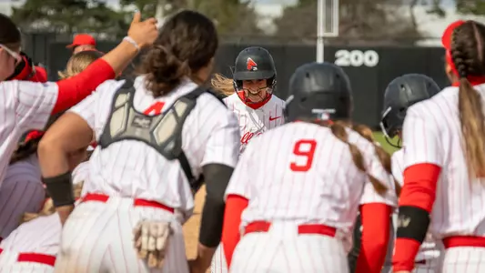 Softball Home Run Celebration