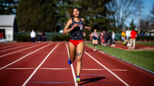 The Ball State track and field team competes in the We Fly Challenge at the Briner Sports Complex on April 13, 2024. Photo by Bobby Ellis