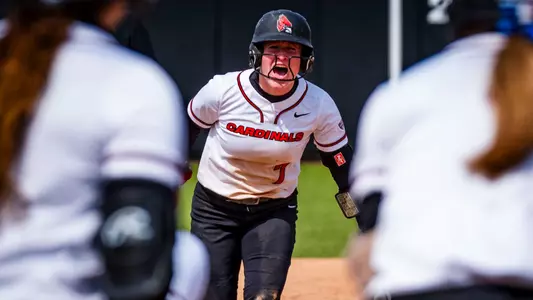 Maia Pietrzak home run celebration vs. NIU