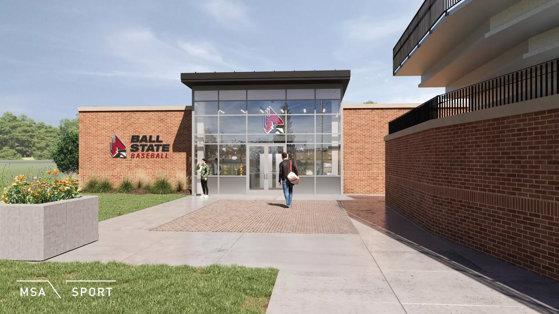 Ball State Baseball Clubhouse Rendering