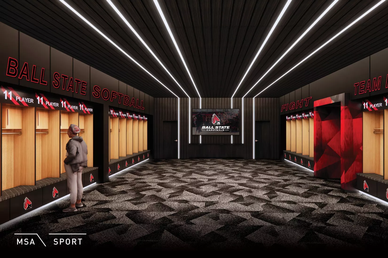 Ball State Softball Clubhouse Rendering