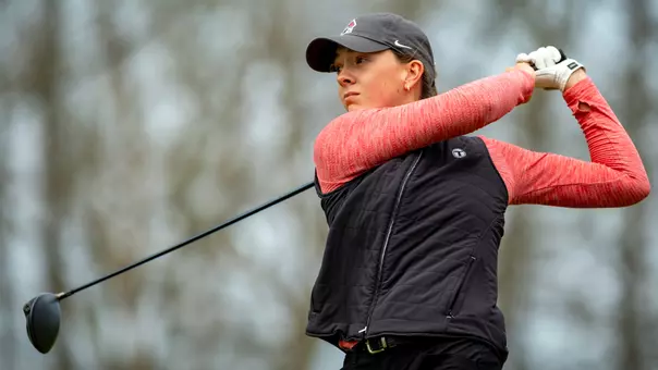 JJ Gregston at the first round of the 2025 MAC Championships