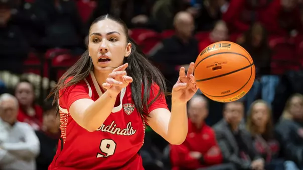 MC-80680 - Ball State Women’s Basketball hosts Buffalo on Jan 14, 2026. Photo by Samantha (Blankenship) Ellis/Ball State University.