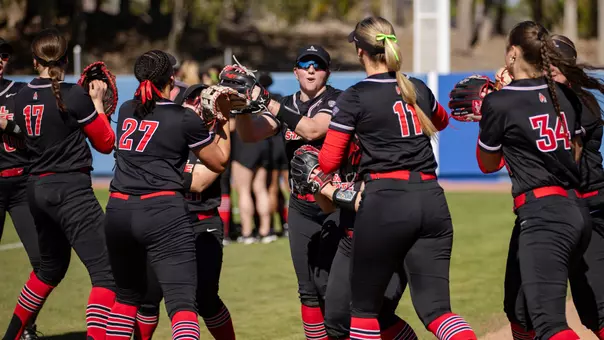 Ball State team high five line