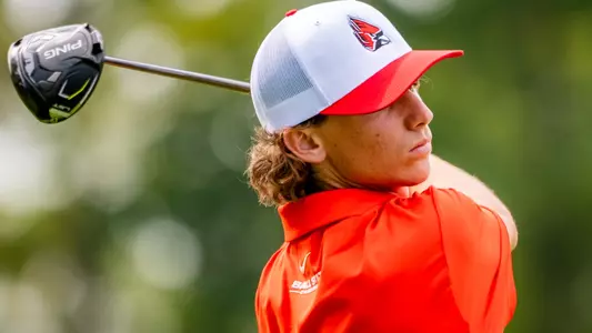 Samuel Harris MC-78850 Earl Yestingsmeir Invite Ball State Golf on Sep. 21, 2025 at Delaware Country Club. Photo by Samantha Blankenship/Ball State University.