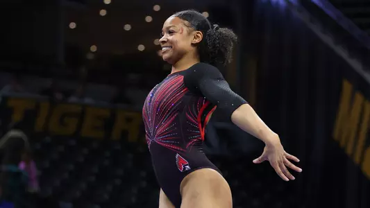 Zoe Middleton on Beam at Mizzou