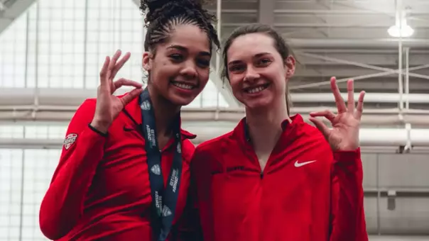 Nina Garner and Malina Miller - MAC Indoor Championships