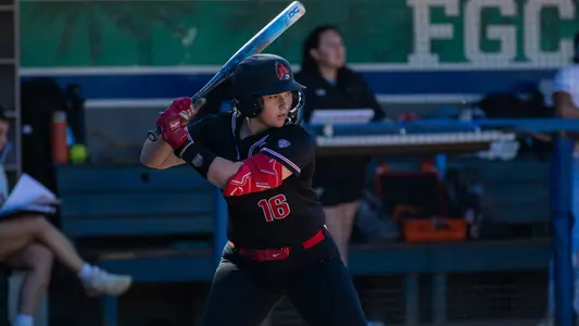 Addison Zimpleman batting versus LIU at the FGCU Kickoff Classic
