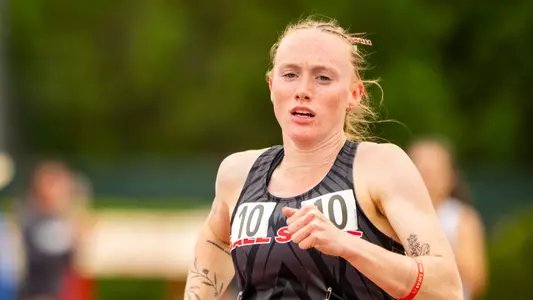 Kenli Nettles Runs During Day 2 of the 2026 MAC Outdoor Track and Field Championships