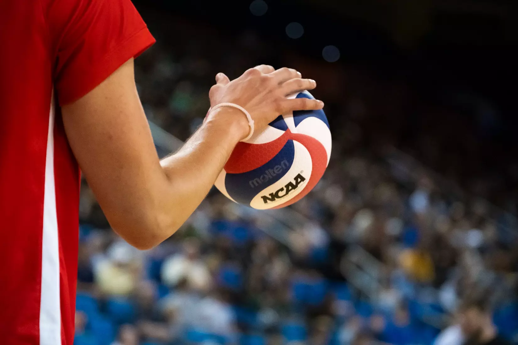 The Ball State men's volleyball team competes against the University of California Irvine in the NCAA Semi-Final at the Pauley Pavilion in Los Angeles, California on May 9, 2026 at Pauley Pavilion. Photo by Bobby Ellis/Ball State University.