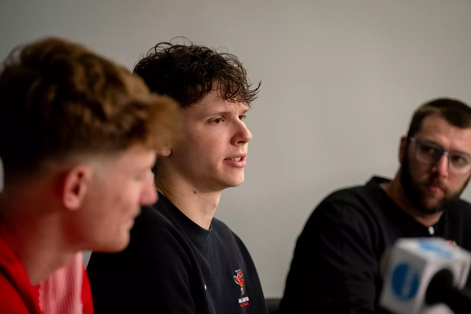 The Ball State men's volleyball team competes against the University of California Irvine in the NCAA Semi-Final at the Pauley Pavilion in Los Angeles, California on May 9, 2026 at Pauley Pavilion. Photo by Bobby Ellis/Ball State University.
