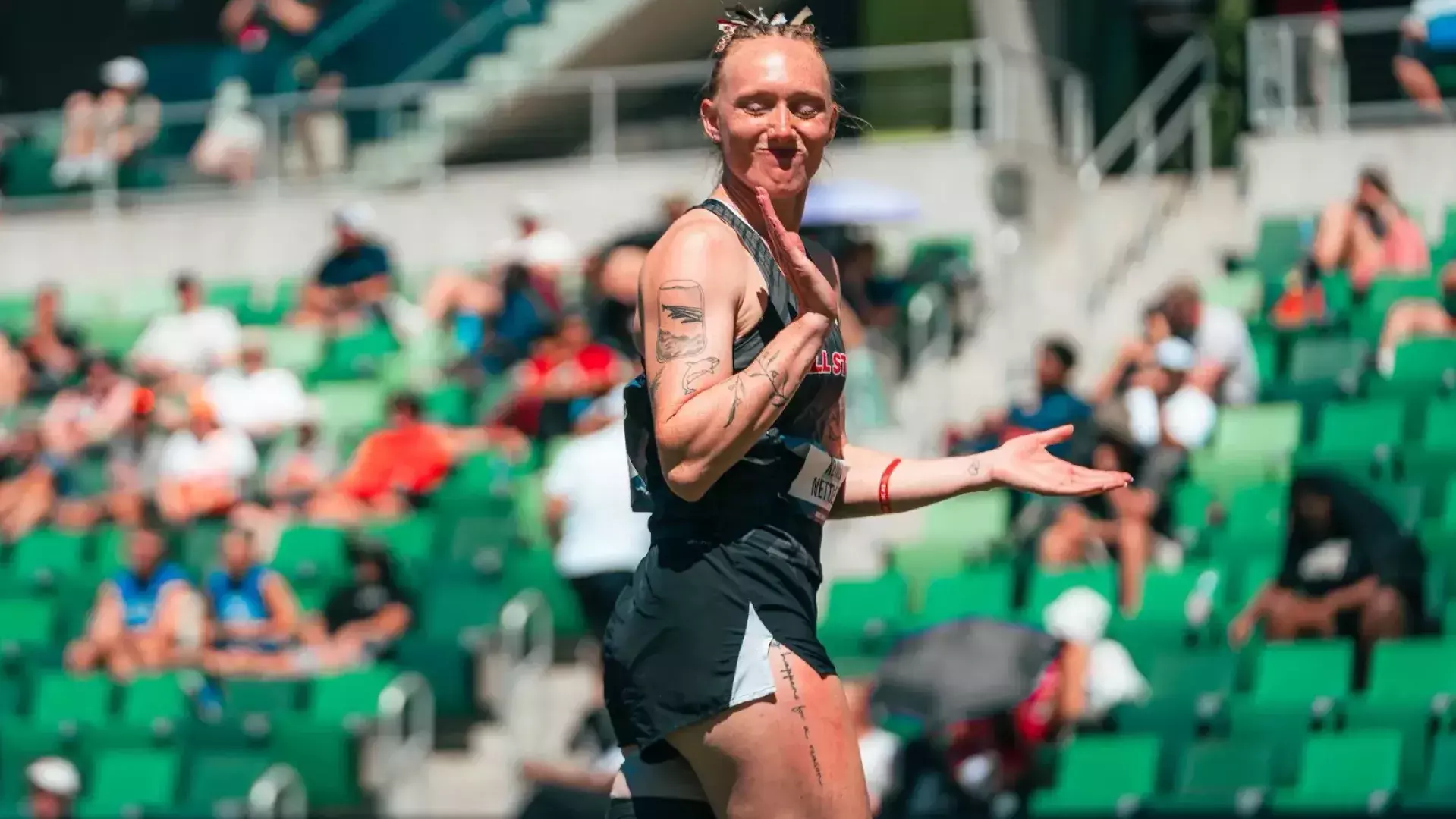 Kenli Nettles on Day I of 2026 Heptathlon Finals