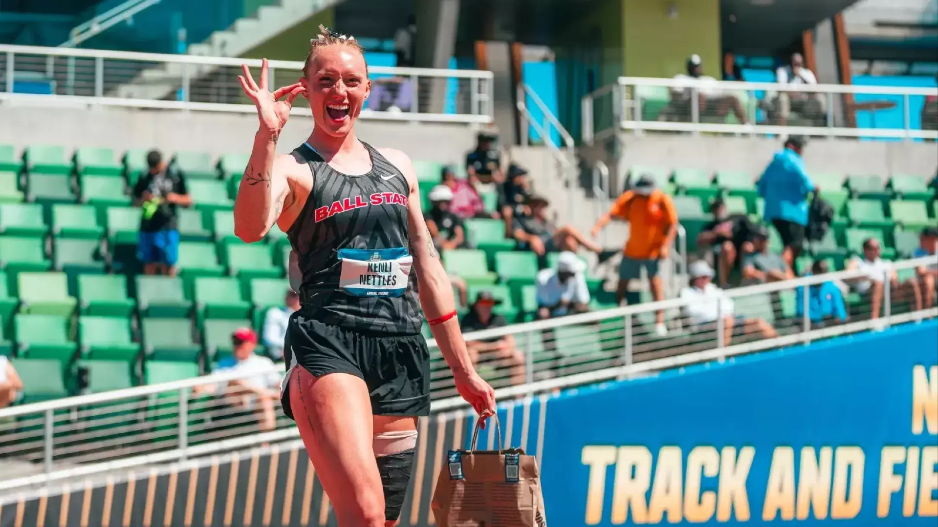 Kenli Nettles on Day I of 2026 Heptathlon Finals