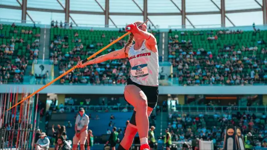 Ball State's Kenli Nettles performs on Day 2 of the 2026 NCAA Heptathlon Finals