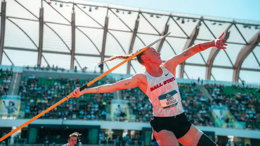 Ball State's Kenli Nettles performs on Day 2 of the 2026 NCAA Heptathlon Finals