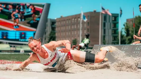 Ball State's Kenli Nettles performs on Day 2 of the 2026 NCAA Heptathlon Finals