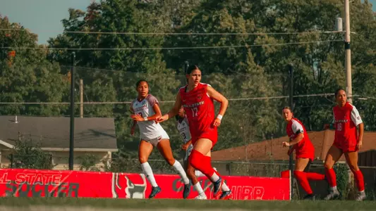 Mary Jane Keller looks for the ball against UMass