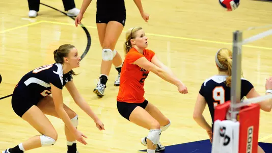 Volleyball Tripped Up at Navy