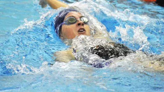 Levendoski Breaks Backstroke Record for Second Straight Day, Bison Still in First