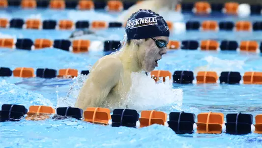 Nicholson Wins 400 IM, Bison Men Sit Second at Bucknell Invitational