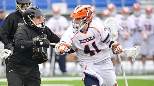 Bison Men's Lax Keeps Rolling, Beats No. 20 Albany 18-12 with 14-Goal Second Half