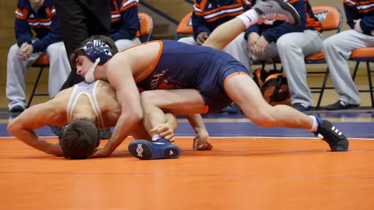 Barrick, Petrov and Stolfi Post Wins as Wrestling Falls to No. 12 Pittsburgh, 30-12